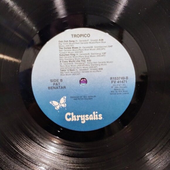 FIRST PRESSING PAT BENATAR Tropico Vinyl Record - Picture 6 of 6